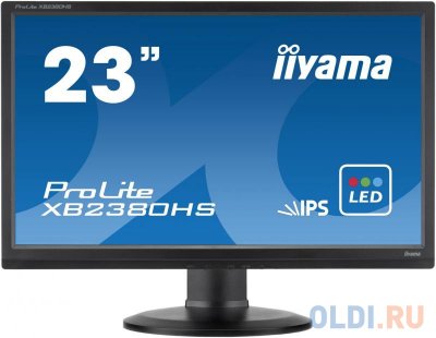  23" Iiyama Pro Lite XB2380HS-B1  IPS LED 1920x1080 5000000:1 250cd/m^2 5ms VGA DVI HDM