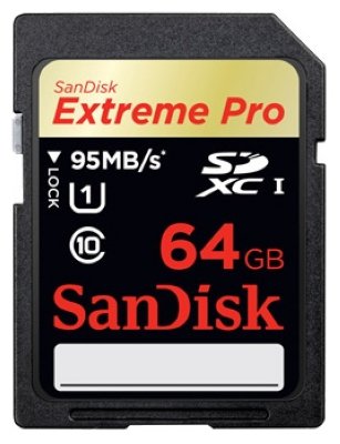 - SecureDigital 64Gb SanDisk Extreme Pro SDXC UHS Class 1 95MB/ s (SDSDXPA-064G-X46)