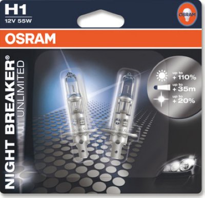   OSRAM  11 12V 55W Night Breaker Unlimited +110% 