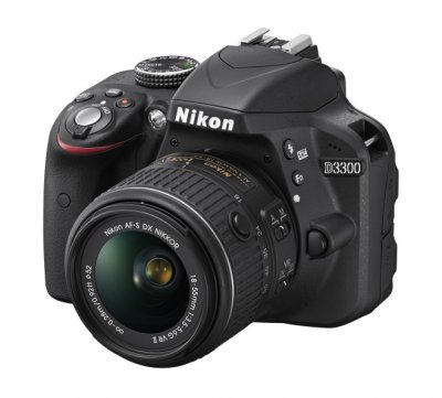  Nikon D3300 Black KIT (AF-S 18-55mm DX VRII 24,7Mp, 3" LCD)