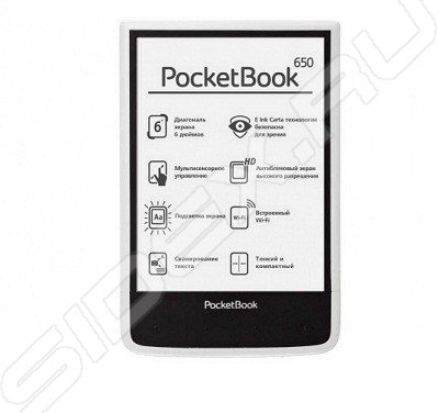   PocketBook 650 (Emerald) (6",mono,,1024x758,4Gb, FB2/PDF/DJVU/EPUB/DOC/TCR/JP