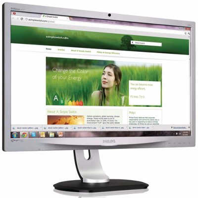  24" Philips 241P4LRYES/00  TN LED 1920x1080 1000:1 250cd/m^2 5ms VGA DVI DisplayP