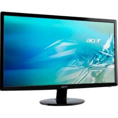  24" Acer S241HLBBID Black LED, 1920x1080, 2ms, 250 cd/m2, DCR 100M:1, D-Sub, DVI (HDCP), HDM