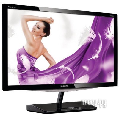  23" PHILIPS 234E5QHAW/00(01) WHITE (IPS, LED, Wide, 1920x1080, 5 ms, 178/178, 250 cd/m, 20