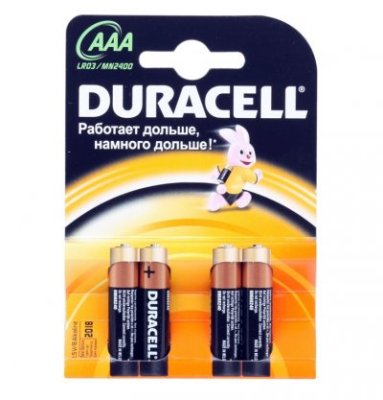  Duracell MN2400 AAA (LR03), . (alcaline), 1.5 , 2400 /, 4 .