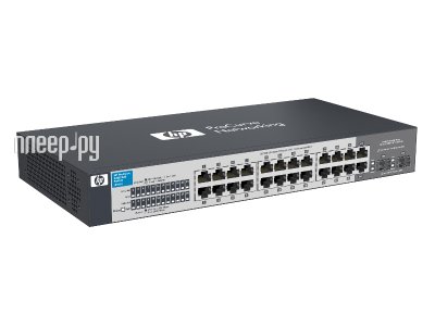 HP J9663A   V1410-24 Switch (Unmanaged, 24*10/100, QoS, fanless, 19")