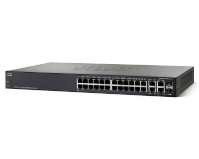 Cisco SF300-24 (SRW224G4-K9-EU)   (24UTP 10/100Mbps+2UTP 1000Mbps+2Combo 1000BA