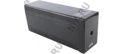 UPS 650VA PowerCom Phantom Black (PTM-650AP USB)+USB+  /RJ45