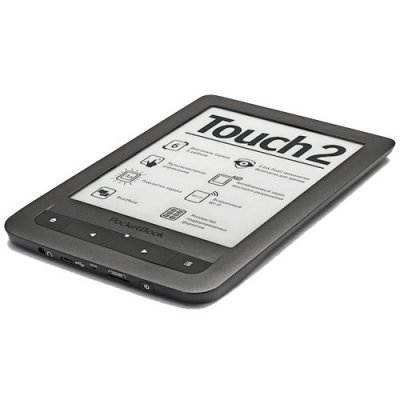 Pocketbook Touch 2 623 (Black)(6",mono,1024x758,4Gb,FB2/PDF/DJVU/EPUB/DOC/TCR/JPG/MP3,microS