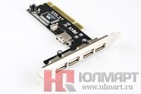   Gembird UPC-20-4P USB 2.0 4ext+1int. ports, PCI