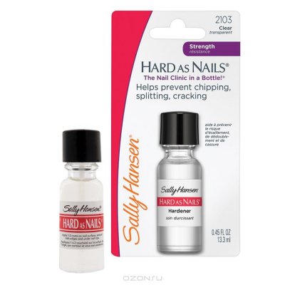 Sally Hansen     "Hard As Nails Helps Strengthen Nails", 13,3 