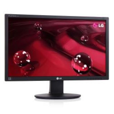  24" LG E2411T-BN TFT Flatron Glossy-Black, LED-, 250cd/m2, 5000000:1DFC, DVI, 5ms,