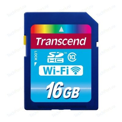 16 Gb TRANSCEND Wi-Fi SDHC (TS16GWSDHC10), Class 10,  WiFi , RTL