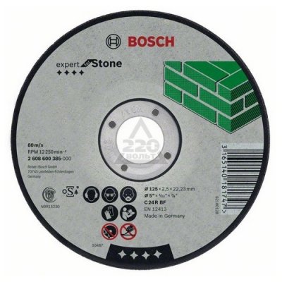   BOSCH Expert for Stone 300  4,0  22  