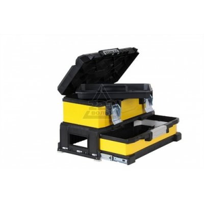  STANLEY Yellow Metal Plastic Toolbox 1-95-829