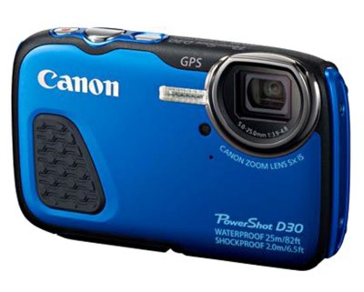  Canon PowerShot D30 (Blue) (12.1Mpx,28-140mm,5x,F3.9-4.8,JPG,SDXC,3.0",GPS,USB,HDMI,Li-Ion)