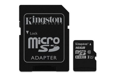   16Gb - Kingston Micro Secure Digital HC Class 10 UHS-I SDC10G2/16GB   