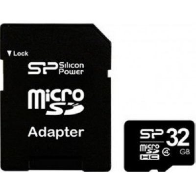   32Gb - Silicon Power - Micro Secure Digital HC Class 4 SP032GBSTH004V10-SP  