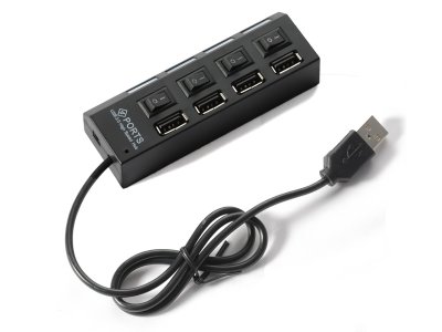  USB Kromatech 07091b013 USB 4 ports Black