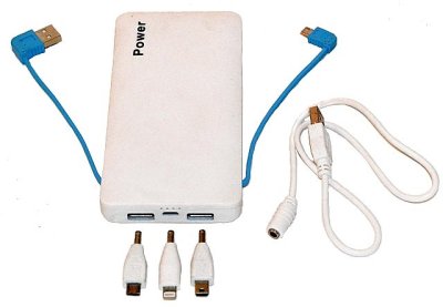  KS-is Power Bank KS-240 White (2xUSB 2.1A, 9800mAh, 3 , Li-lon)