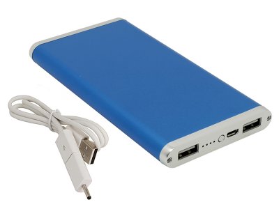  Ross&Moor PB-MS014 (Blue) (2xUSB 2.1A, 10000mAh, Li-Pol)