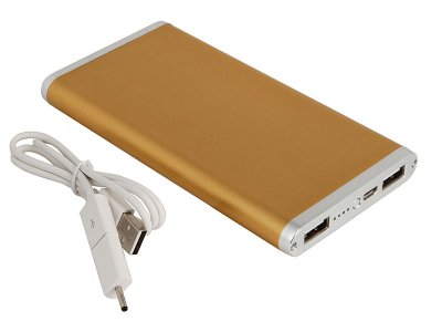  Ross&Moor PB-MS014 (Gold) (2xUSB 2.1A, 10000mAh, Li-Pol)