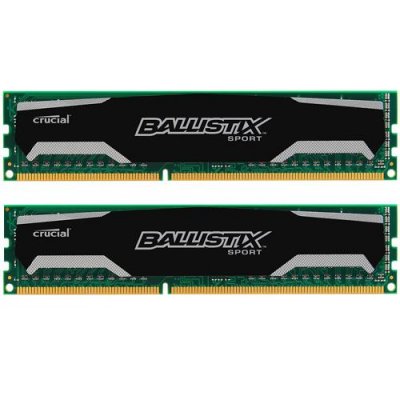   Crucial Ballistix Sport PC3-12800 DIMM DDR3 1600MHz CL9 - 8Gb KIT (2x4Gb) BLS2CP4G3D16