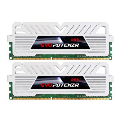   GeIL Evo Potenza White DDR3 2666MHz DIMM Dual Channel - 8Gb KIT (2x4Gb) GPW38GB2666C11