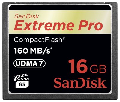   16Gb - SanDisk Extreme Pro CF 160MB/s - Compact Flash SDCFXPS-016G-X46