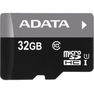   32Gb - A-Data Premier - Micro Secure Digital HC Class 10 UHS-I U1 AUSDH32GUICL10-RM3BKB