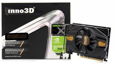  1024Mb Inno3D GeForce GTX740 OC c CUDA PCI-E 128bit GDDR5 2xDVI miniHDMI HDCP N740-1SDV-D