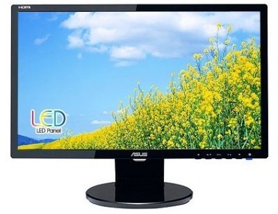  21.5" Asus VE228NR, LED, 1920x1080, 5ms, 250 cd/m2, ASCR 80M:1, D-Sub, DVI-D, Black