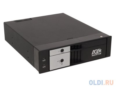  Mobile rack AgeStar SMRP2 (1x2.5"+1x3.5", SATA III, fan)