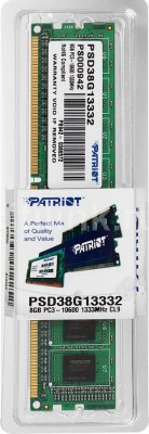   Patriot 8Gb Ddr-Iii Dimm Pc3-10600 (Psd38G13332)