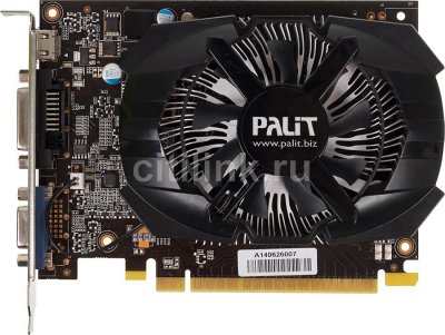  Palit GeForce GT 740 993Mhz PCI-E 3.0 1024Mb 5000Mhz 128 bit DVI Mini-HDMI HDCP OEM