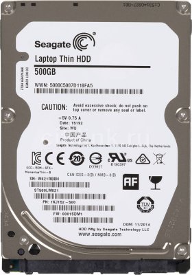   2.5" 500.0 Gb Seagate ST500LM021 Momentus SATA III (32Mb, 7200rpm)