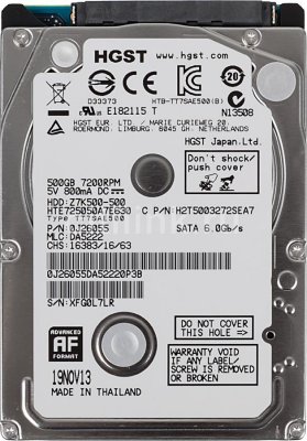   2.5" HITACHI Travelstar Z7K500 HTE725050A7E630, 500 , HDD, SATA III