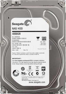   4Tb Seagate ST4000VN000 SATA-III NAS HDD [5900rpm, 64Mb, for NAS]