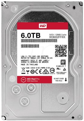  4.0Tb WD Red Pro WD4001FFSX SATA 6 Gb/s, 64 MB Cache, 7200 RPM