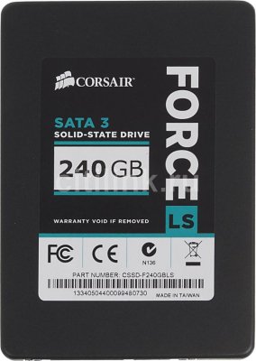 SSD   2.5" 240GB Corsair Force LS Read 560Mb/s Write 535Mb/s SATAIII CSSD-F24