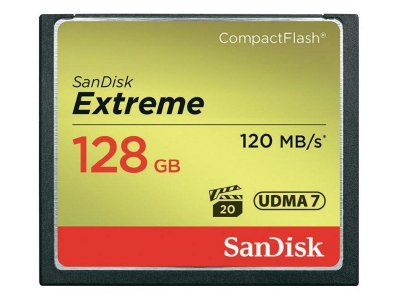   128Gb - SanDisk Extreme CF 120MB/s - Compact Flash SDCFXS-128G-X46