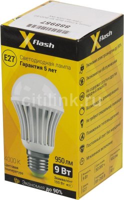  X-FLASH Bulb, 9 , 4000lm, 50000 , 4000 ,  27