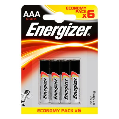  Energizer Classi  636048 LR03/E92 (AAA) FSB 6 .