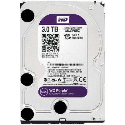   3.5" SATA3 3.0  WD Purple 7200rpm 64mb ( WD30PURX )