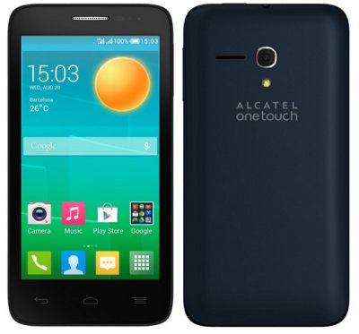  Alcatel OT5038D POP D5 (2SIM) (Black/Fashion Blue) 2SIM/4.5" 854x480 /1300GHz/5Mpx/GPS/Andr