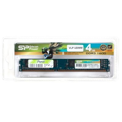   4Gb PC3-12800 1600MHz DDR3 DIMM Silicon Power SP004GBVTU160N02 Retail