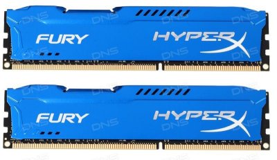   Kingston DDR3 16Gb (2x8Gb) 1866MHz pc-15000 HyperX FURY Blue Series (HX318C10FK2/