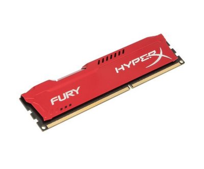  DDR3 8Gb (pc-15000) 1866MHz Kingston HyperX Fury Red Series CL10 Kit of 2 (Retail) (HX318C10F