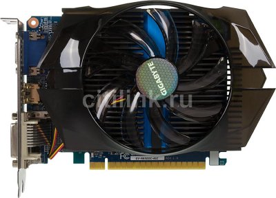  GIGABYTE GeForce GTX 650 1110Mhz PCI-E 3.0 4096Mb 5000Mhz 128bit D-sub, DVI-2, HDMI