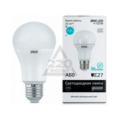   Gauss LED Elementary Candle Tailed 6W E14 4100K LD34126